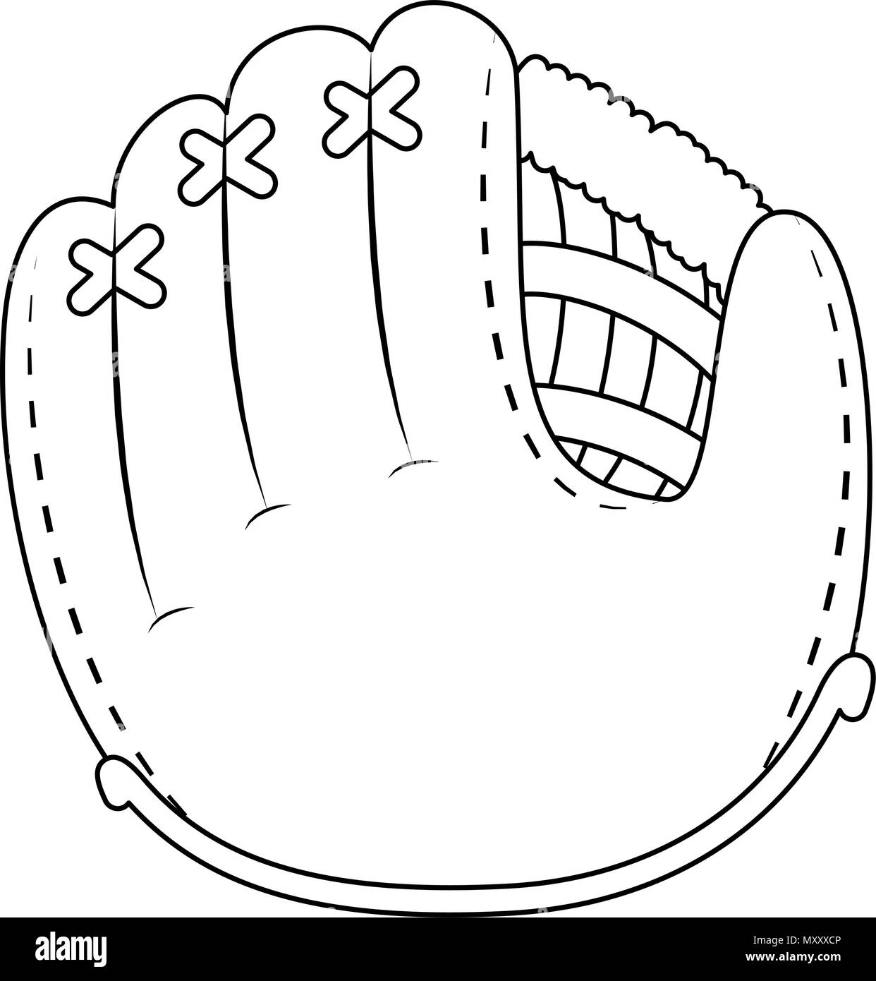 baseball glove isolated icon Stock Vector Image & Art Alamy