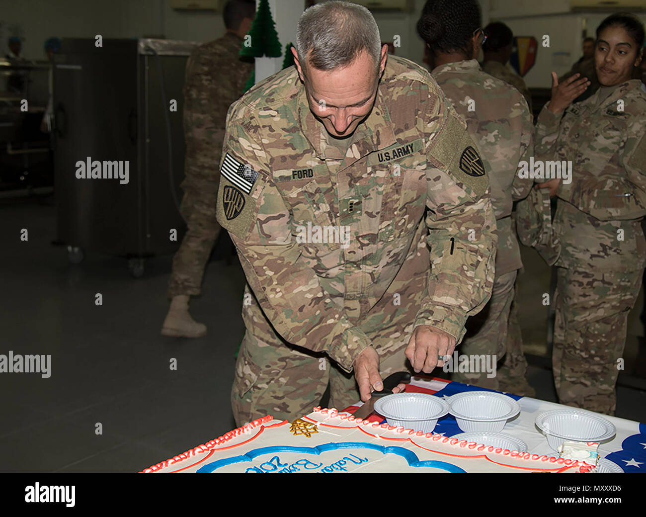 Chief Warrant Officer 3 Gerard M. Ford, the oldest Soldier in the 369th
