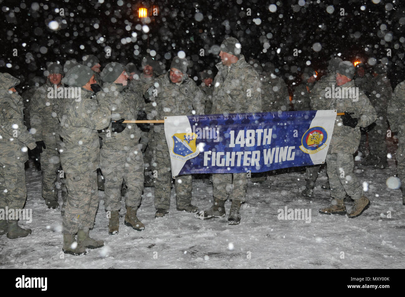 us air force airmen 148th fighter wing duluth minn prepare to march in the christmas city of the north parade nov 18 2016 the parade is held in - Christmas City Of The North Parade us air force airmen 148th fighter wing duluth minn prepare to march in the christmas city of the north parade nov 18 2016 the parade is held in - Christmas City Of The North Parade