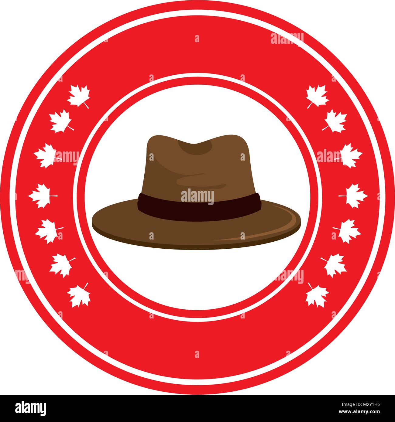 canadian hat seal emblem Stock Vector Image & Art Alamy