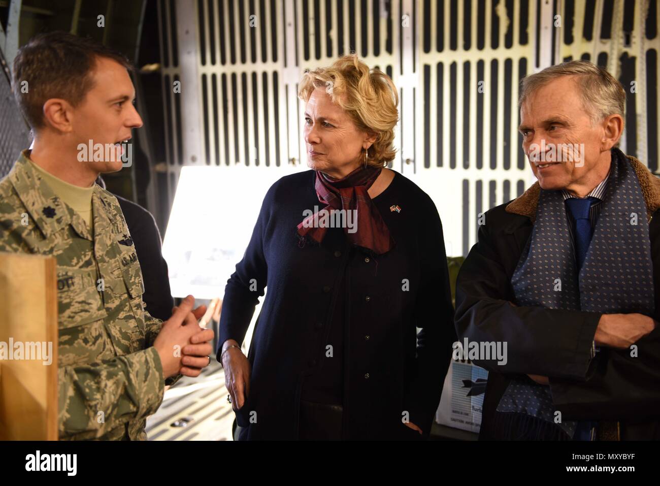 David McKean, right, U.S. Ambassador to Luxembourg, and his wife