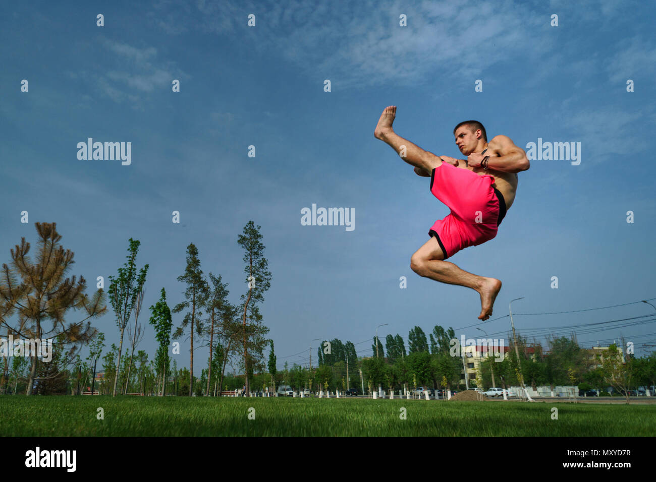 Martial arts tricking hires stock photography and images Alamy