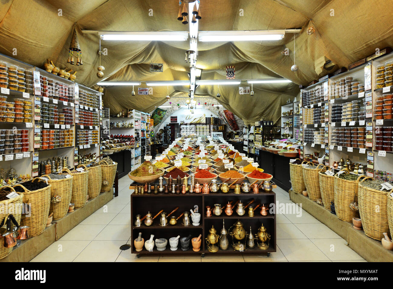 A colorful spice shop in the old city of Jerusalem Stock Photo - Alamy