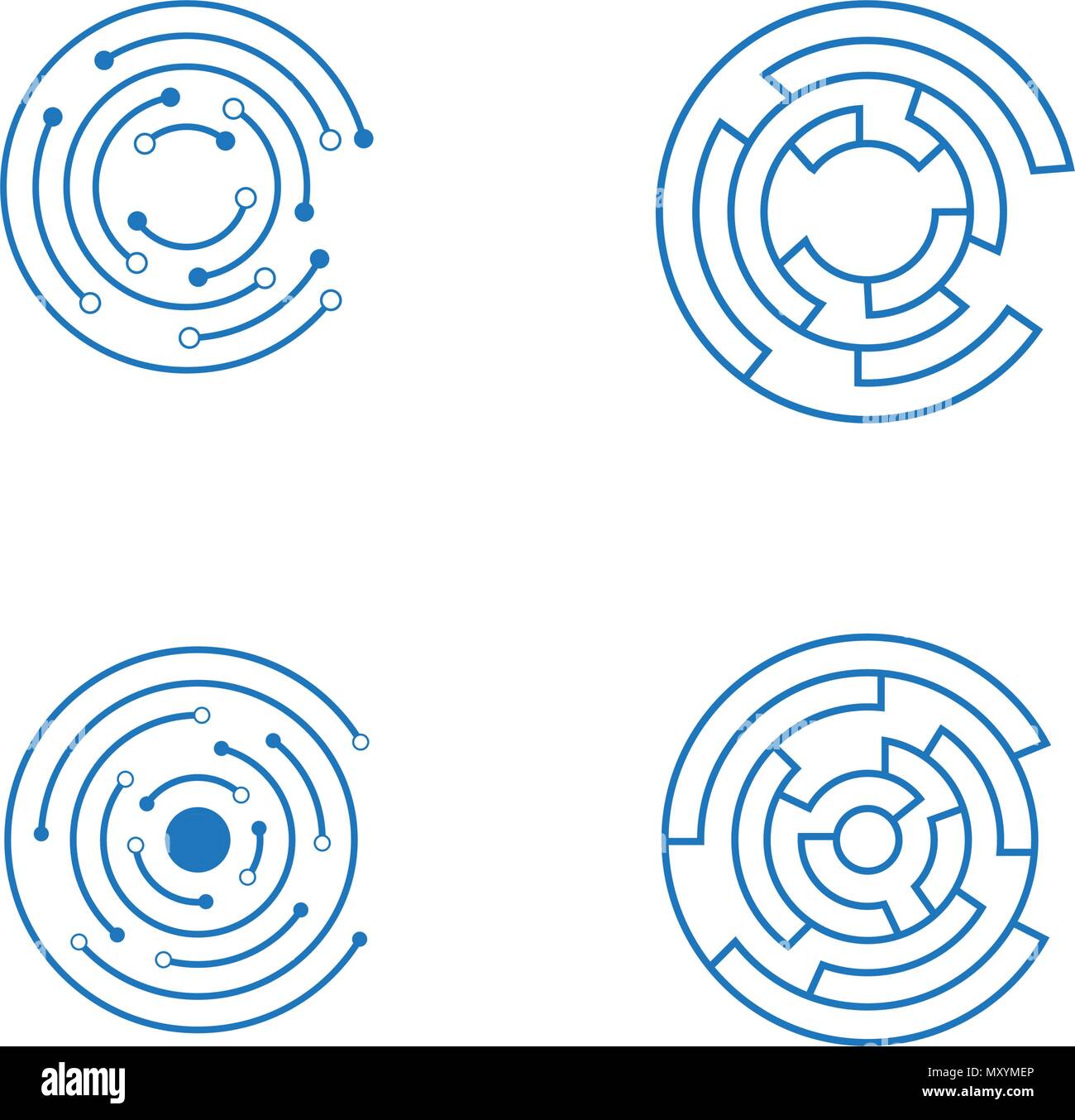 Circuit Logo Template vector illustration icon design Stock Vector ...
