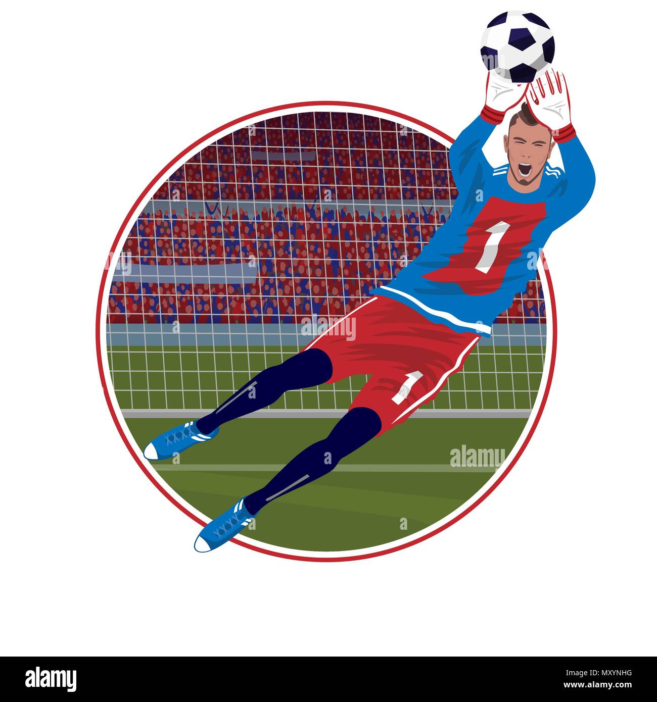 Goalkeeper Stock Vector Images Alamy