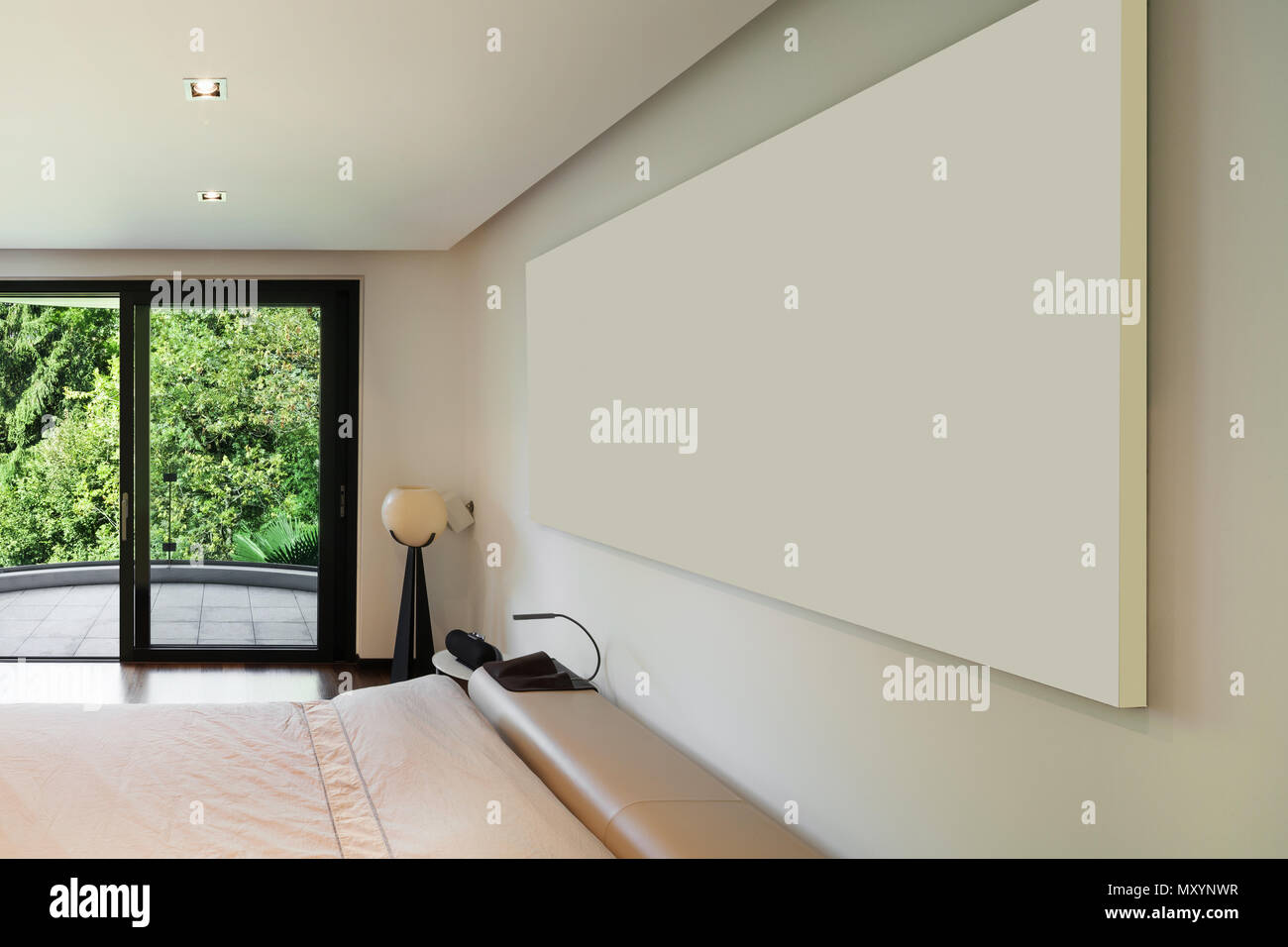 Interior Of Modern House Bedroom With Balcony Stock Photo Alamy Interior Of Modern House Bedroom With Balcony Stock Photo Alamy