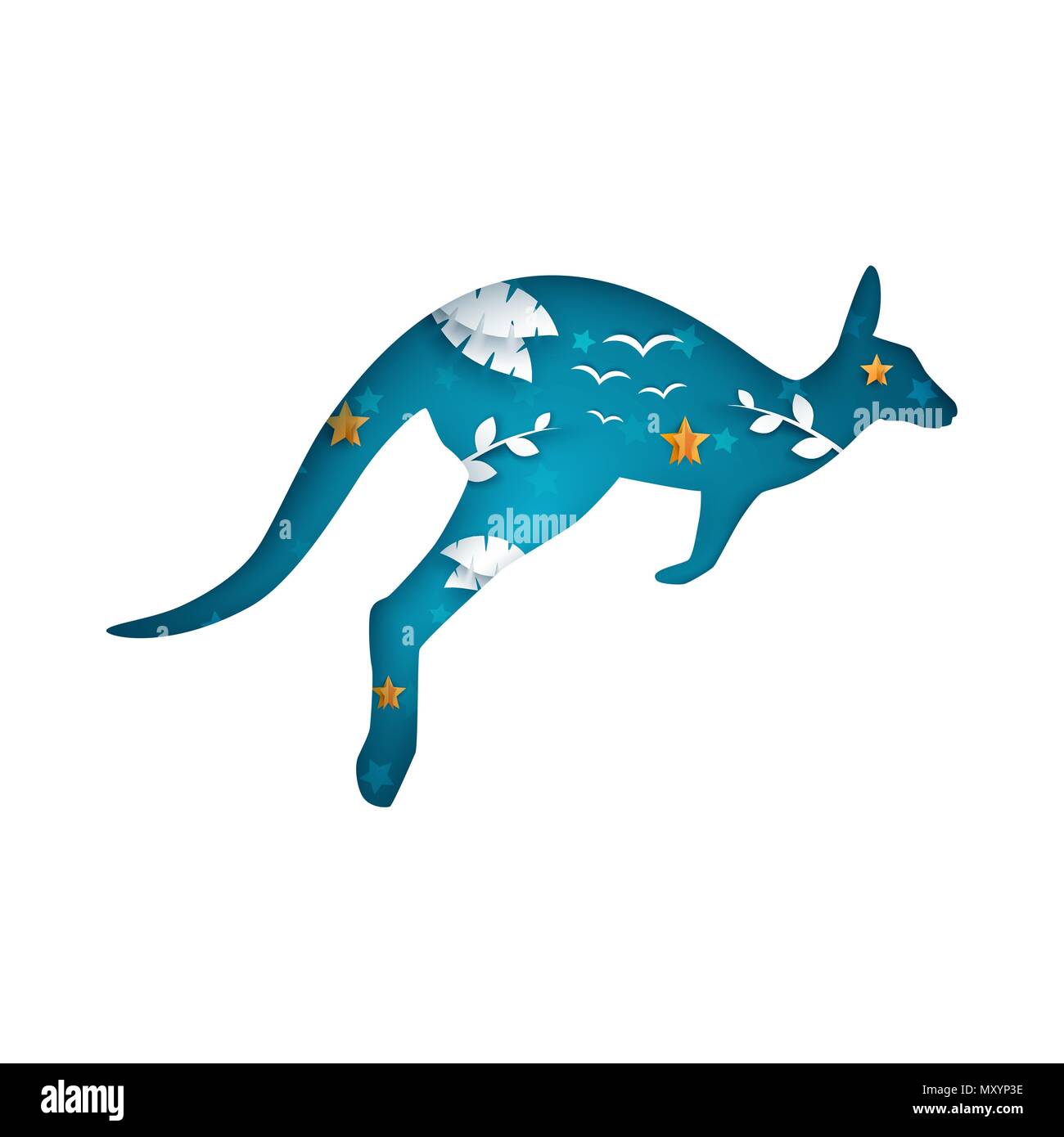 Kangaroo cartoon Cut Out Stock Images & Pictures - Alamy