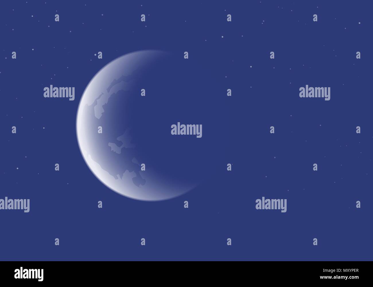 Moon vector vectors hi-res stock photography and images - Alamy