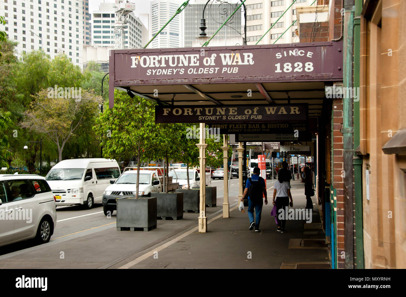 SYDNEY, AUSTRALIA - April 6, 2018: Fortune of War; Sydney's oldest pub Stock Photo