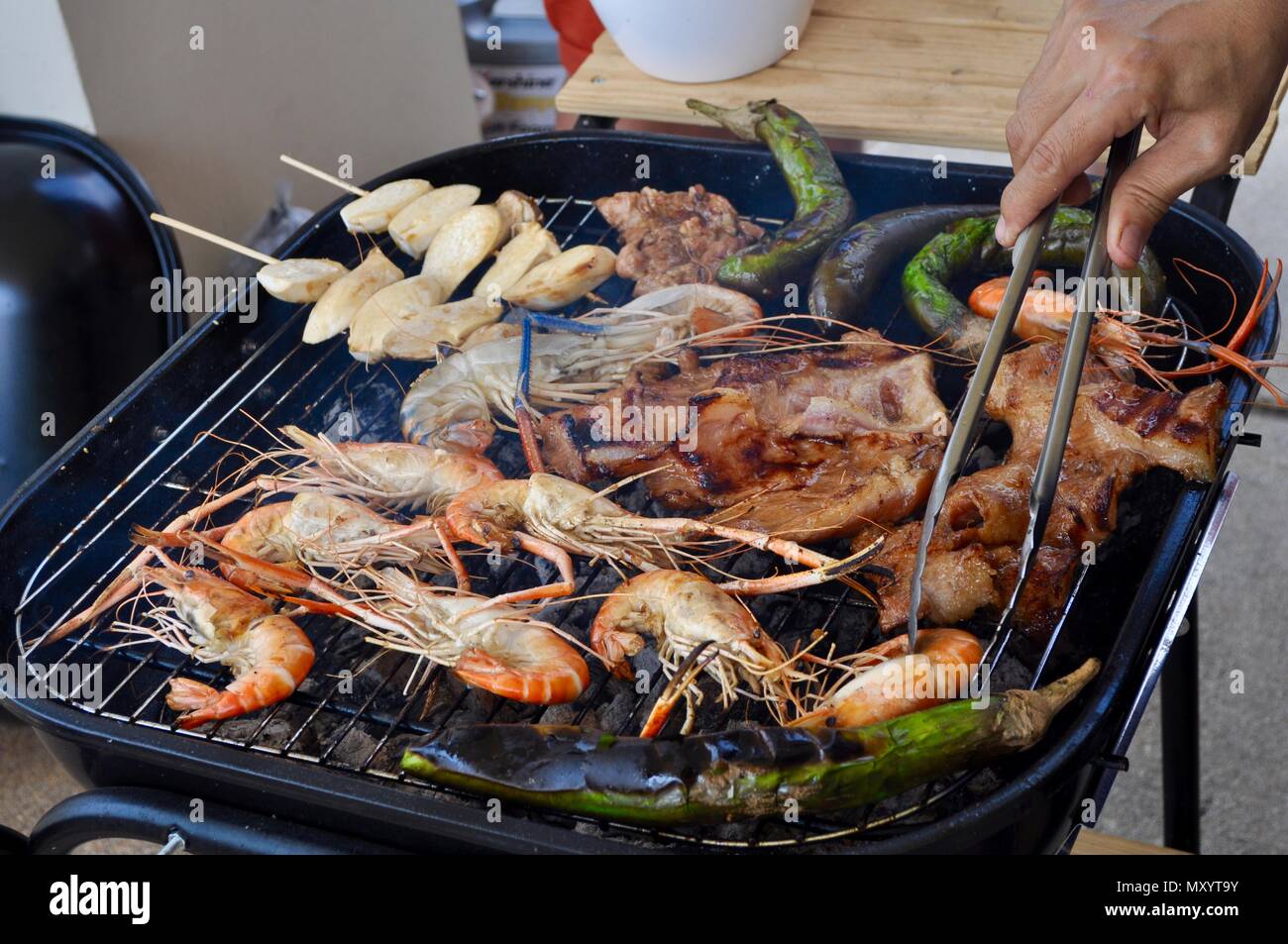 Thai Barbecue, Bangkok Stock Photo