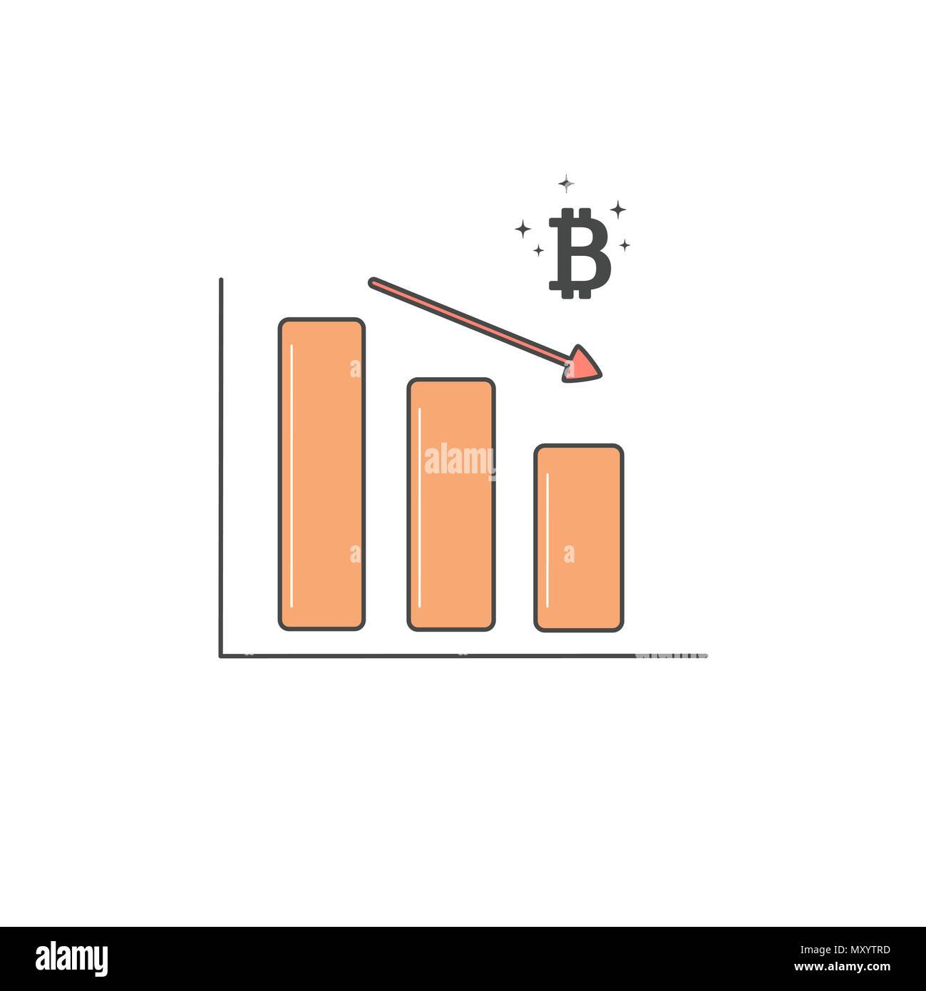 bitcoin graph vector concept illustration Stock Vector Image & Art - Alamy