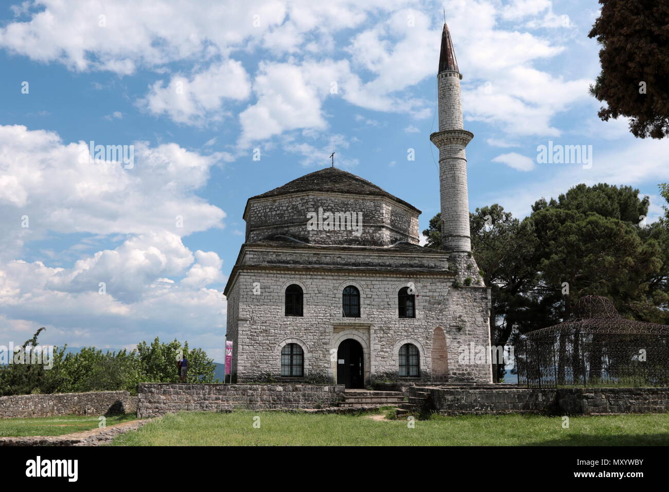 The Fethiye Mosque with the Tomb of Ali Pasha in the Inner Citadel (Its Kale) of the city of Ioannina, Greece. Stock Photo