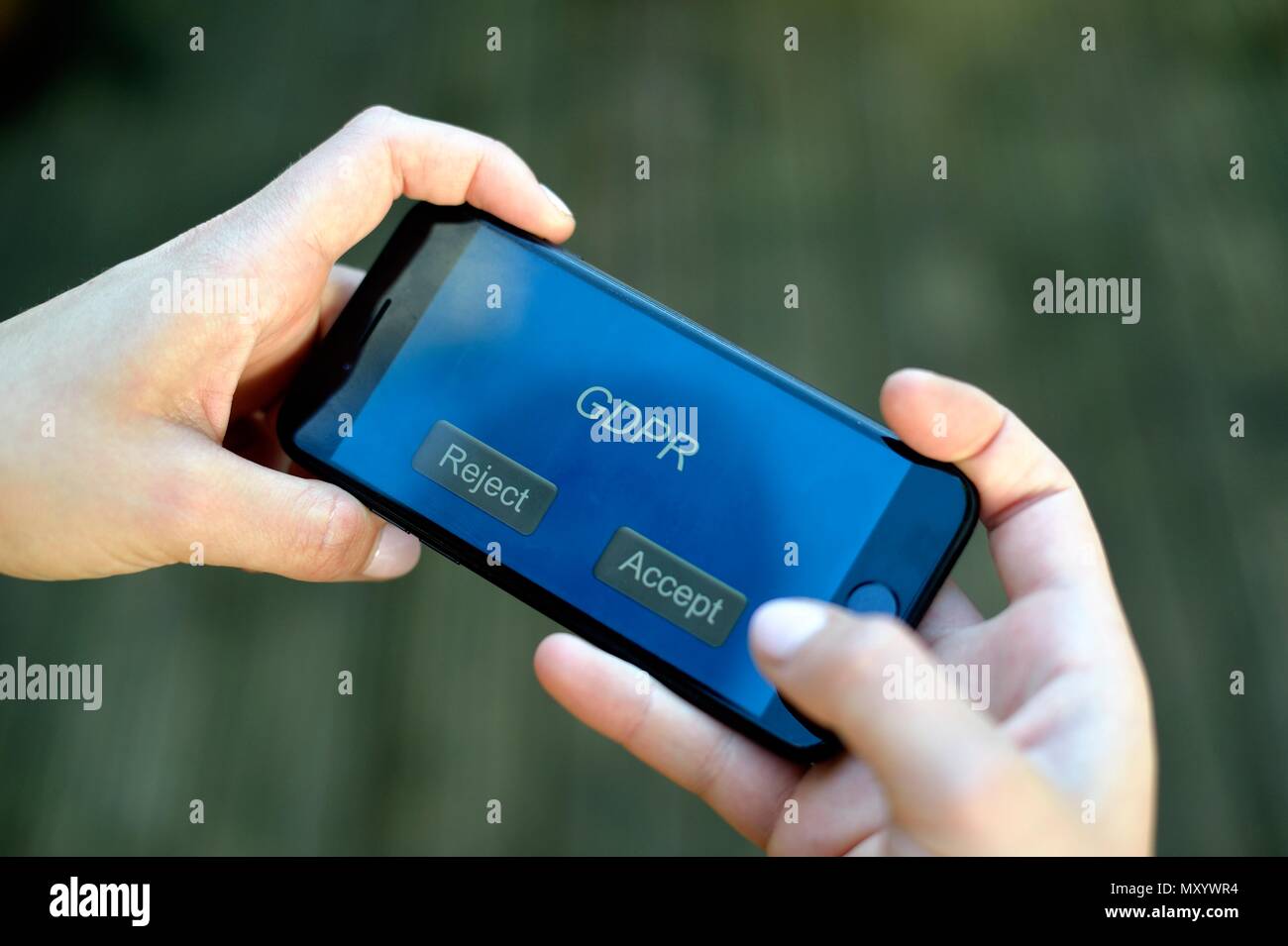 Europe General data protection regulation options Stock Photo