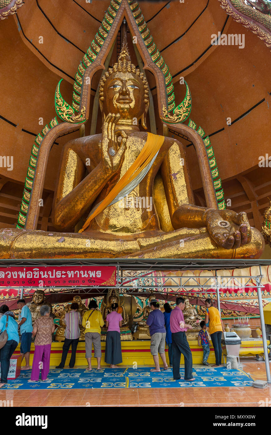 Wat Tham Seu or Big Buddha Temple. Ban Muang Chum Mu 3 Tambon Muang Chum, Amphoe Tha Muang, Kanchanaburi. Thailand Stock Photo