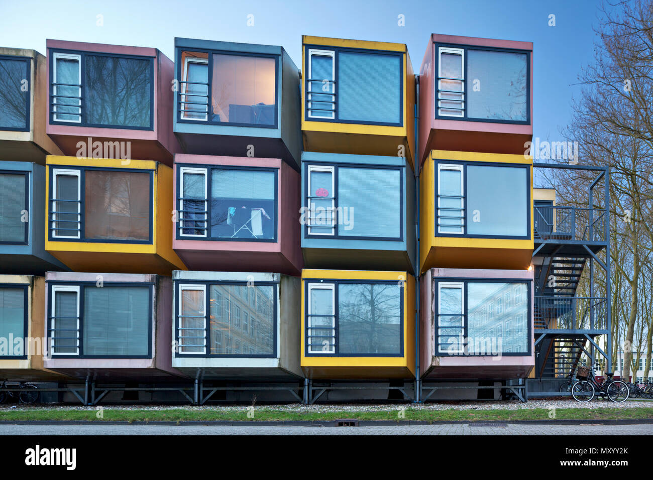 Space boxes - Delft Campus Stock Photo - Alamy