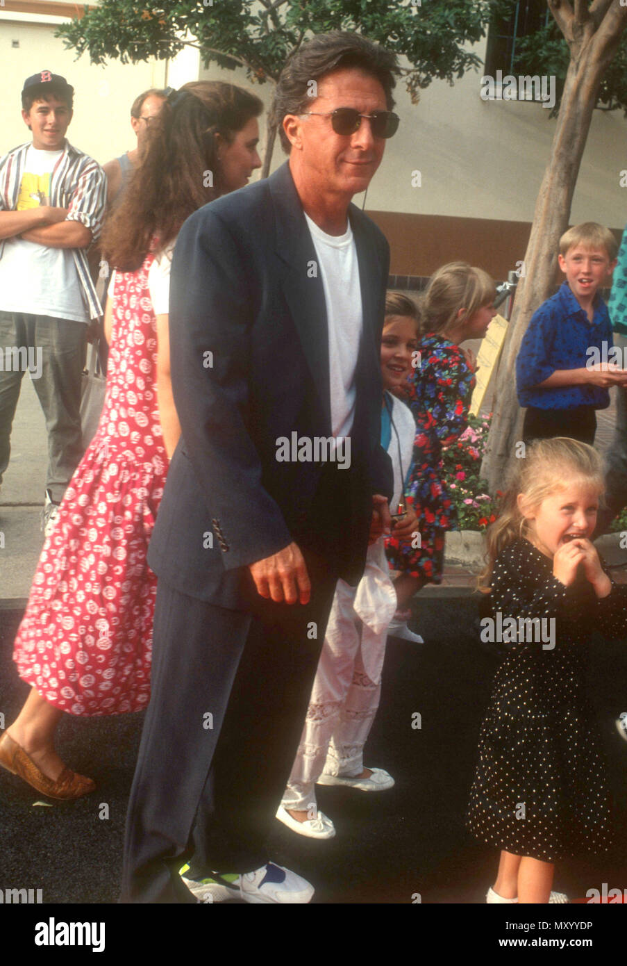 LOS ANGELES, CA - AUGUST 11: Actor Dustin Hoffman and family attend Ye