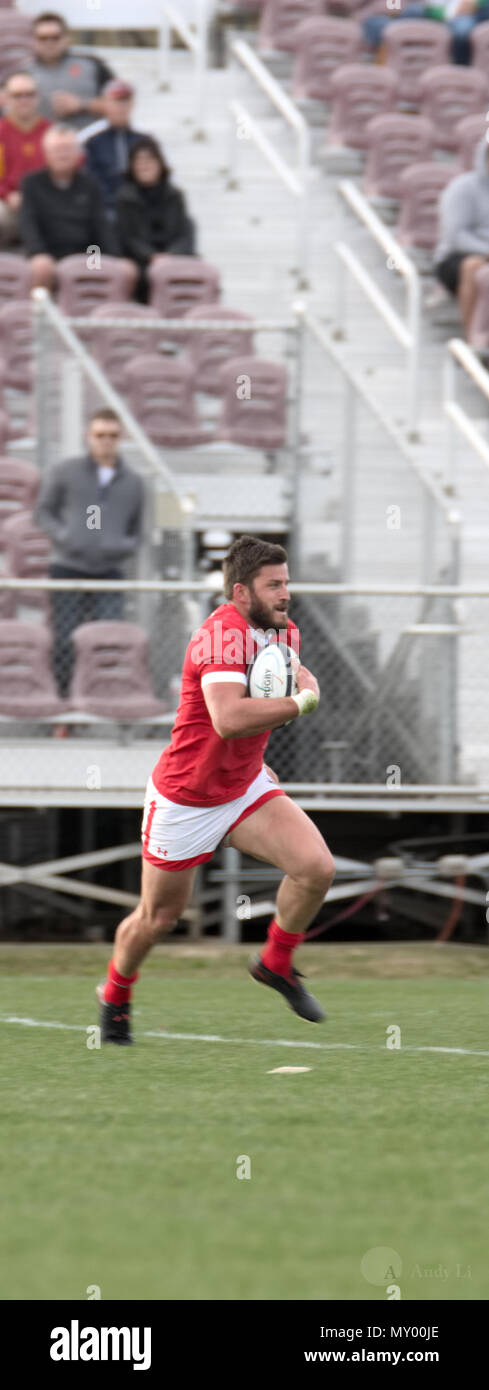 Sacramento, USA February 10th, 2018. Men's Championship USA Rugby vs Canada Match  The Men's USA Rugby vs Canada Championship Match at Papa Murphy Par Stock Photo