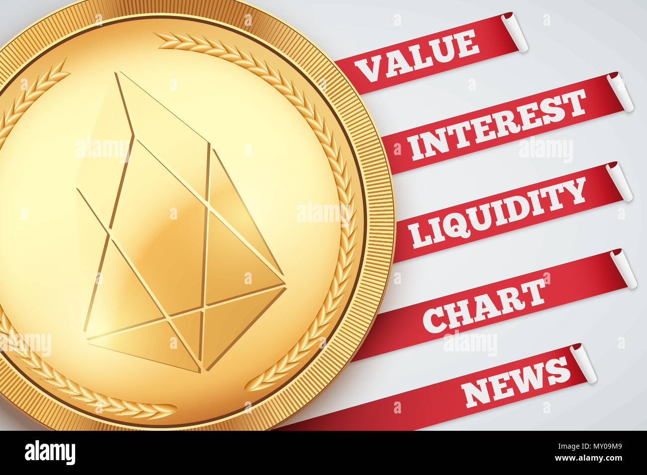 Eos crypto currency Stock Vector Images - Alamy