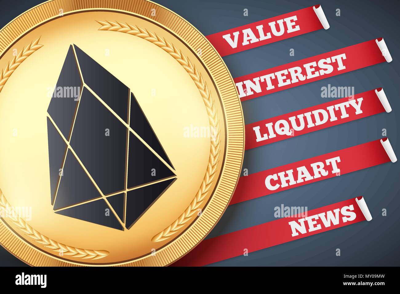 Eos crypto currency Stock Vector Images - Alamy