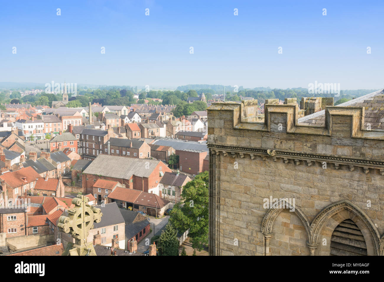 View of Ripon in North Yorkshire Stock Photo
