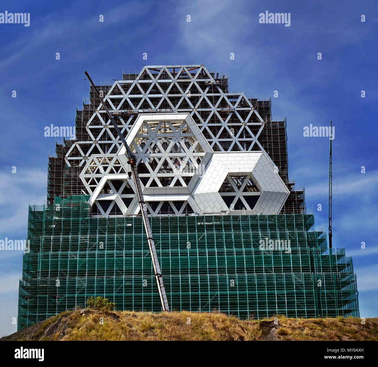 KAOHSIUNG, TAIWAN -- MAY 26, 2018: The new pop music center which is part  of the Asia Bay Project is gradually taking shape Stock Photo - Alamy