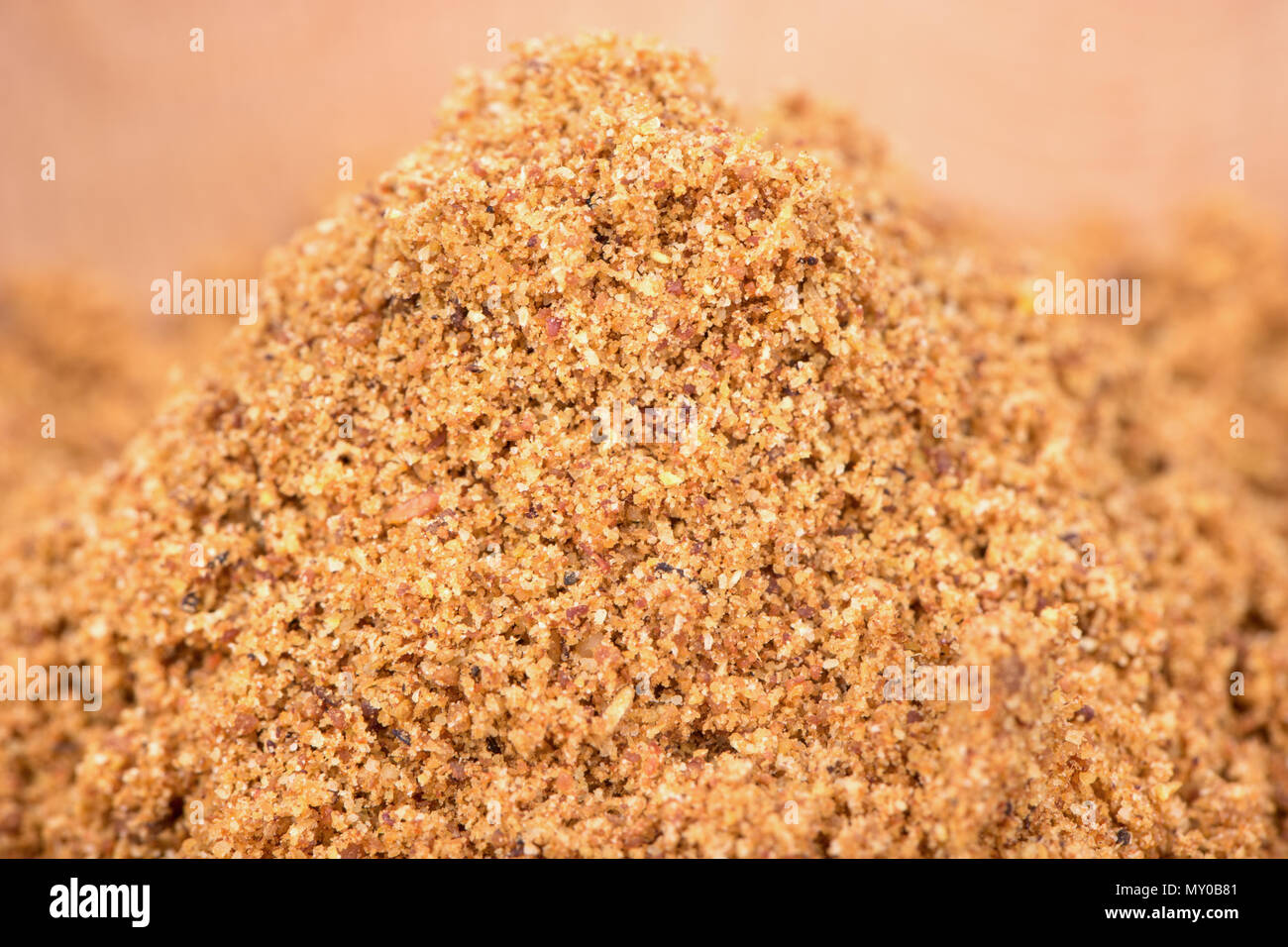 Bunch of spices of nutmeg powder closeup Stock Photo Alamy
