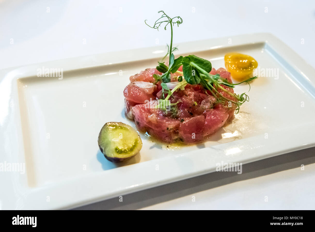 Tuna tartare hires stock photography and images Alamy