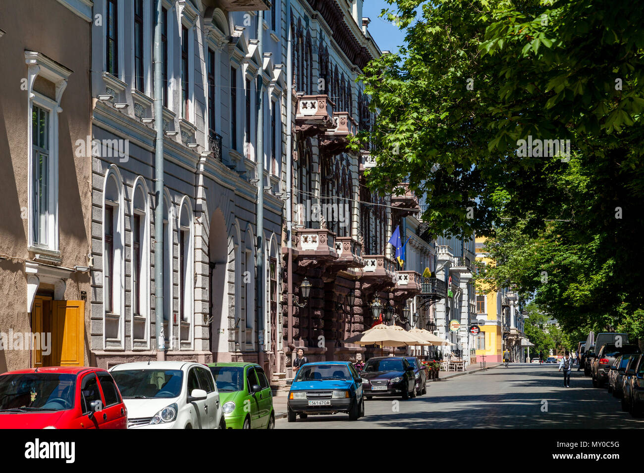 Primorskiy Boulevard, Odessa, Ukraine Stock Photo