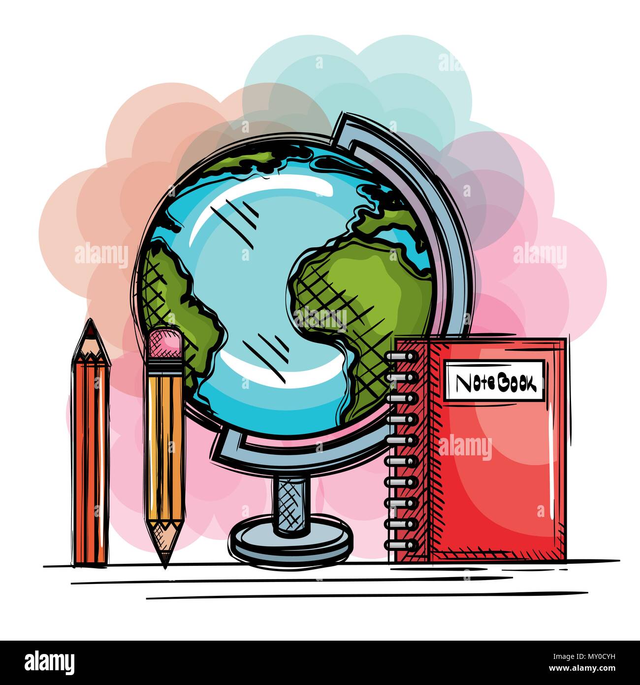 back to school set icons drawings Stock Vector Image & Art - Alamy