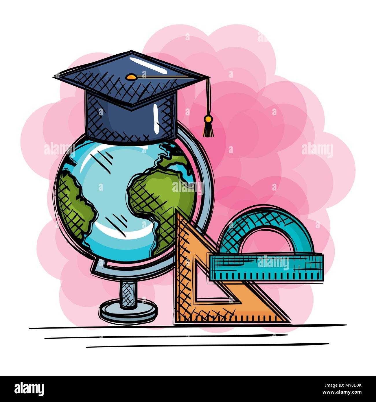 back to school set icons drawings Stock Vector Image & Art - Alamy