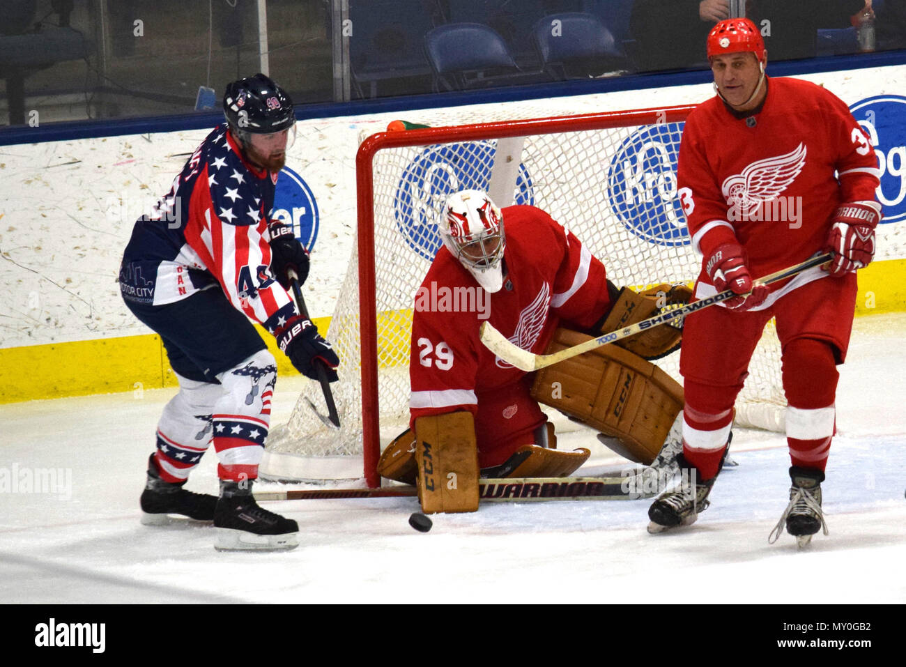 red wings alumni game jersey