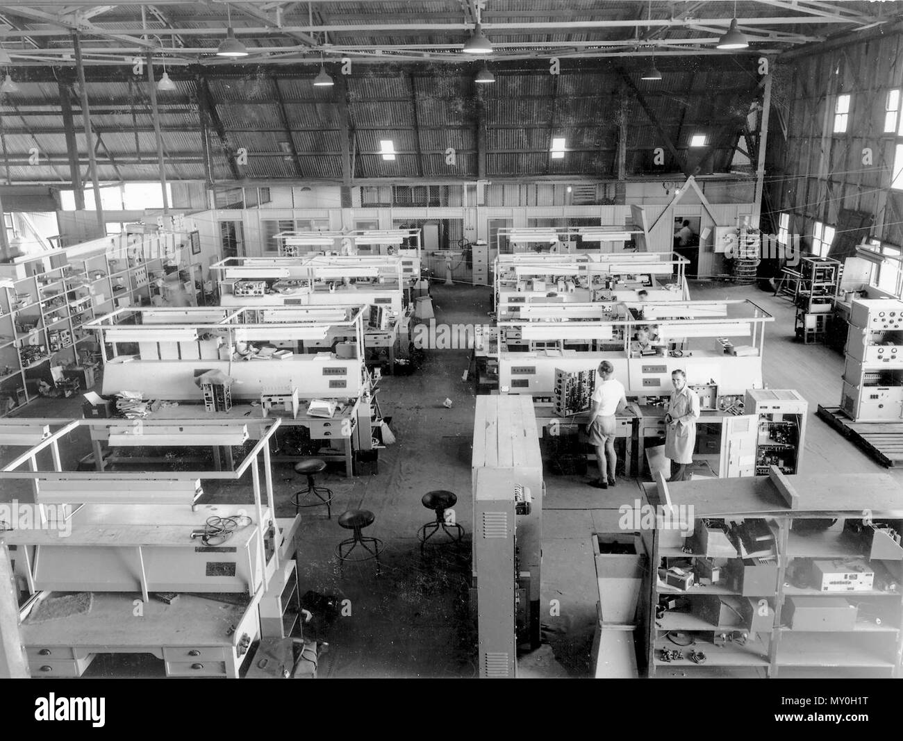 Civil Aviation Workshop Eagle Farm 1952 The Department Of Civil Aviation Workshop Maintained The Ground Facilities Communications And Navigation Equipment And Vehicles At Brisbane Airport Stock Photo Alamy
