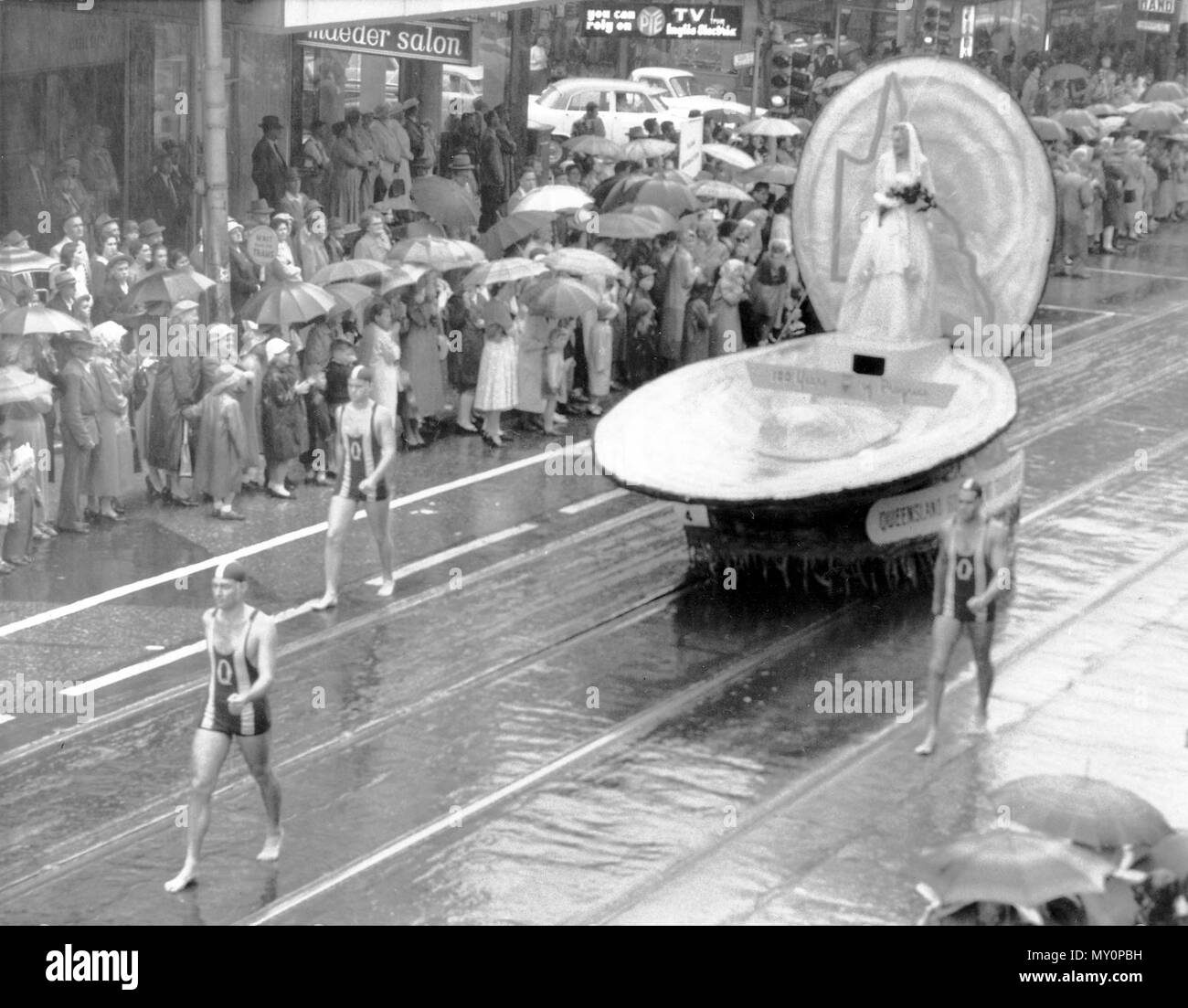 Queensland Government 100 Years of Progress float in the Grand Stock