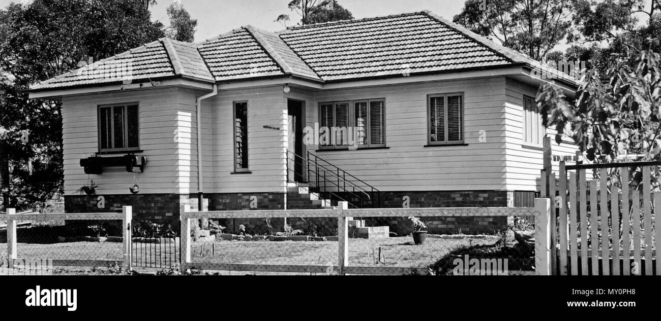 Queensland Housing Commission house at Toowong, August 1949. , the