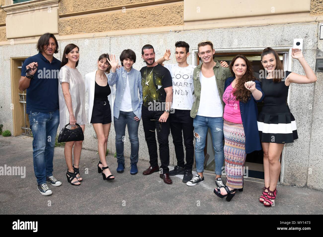 Rome, Italy. 05th June, 2018. Rome: Photocall of the TV series 'Dalia delle Fate' aired on La5. In the picture: The cast with producer Anna Mirabile Credit: Independent Photo Agency/Alamy Live News Stock Photo