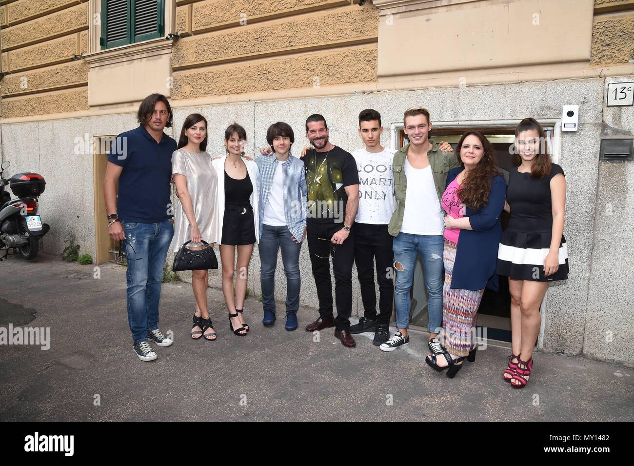 Rome, Italy. 05th June, 2018. Rome: Photocall of the TV series 'Dalia delle Fate' aired on La5. In the picture: The cast with producer Anna Mirabile Credit: Independent Photo Agency/Alamy Live News Stock Photo