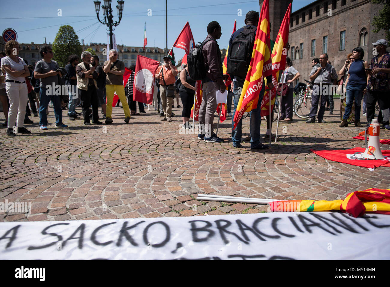 Turin, Italy - June 16, 2018: famous actor Rocco Siffredi meets his fans in  Piazza San Carlo in Turin Stock Photo - Alamy