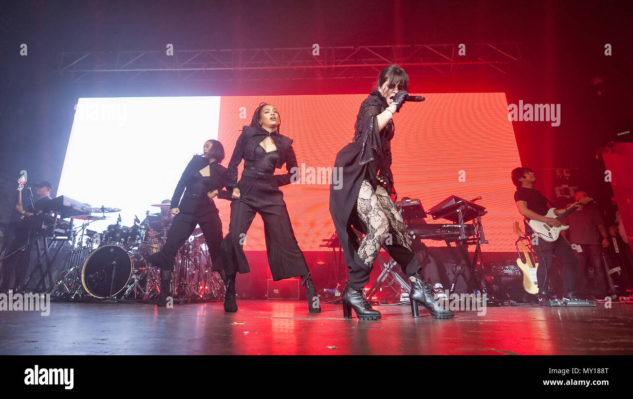 Glasgow, UK. 5th Jun, 2018. Cuban-American singer and songwriter Camila Cabello in concert at The O2 Academy, Glasgow, Great Britain 5th June 2018 Credit: Stuart Westwood/Alamy Live News Stock Photo