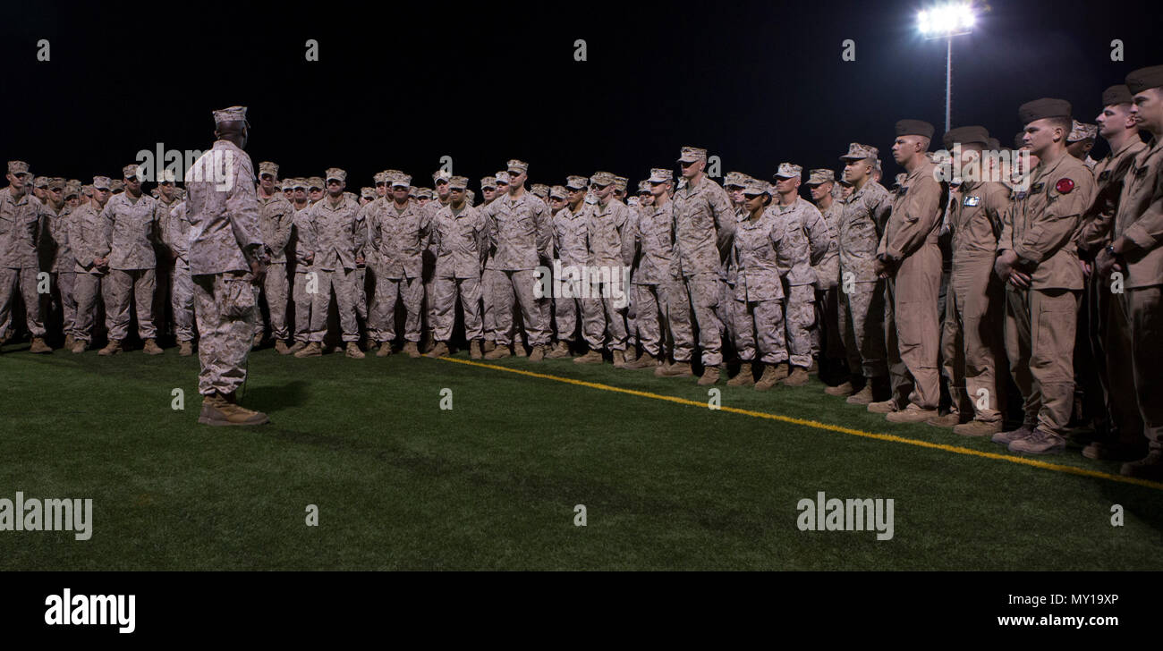 Ron Green First Command Sgt. Maj. Ronald Green, Sergeant Major of the Marine Corps, addresses ...
