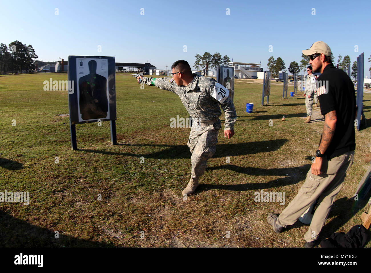 A Soldier assigned to 4th Military Information Support Group practices