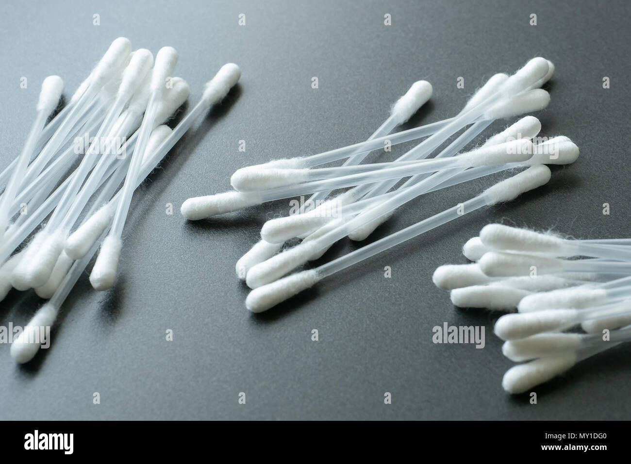 Cotton buds for cleaning ears. White cotton buds or cotton swab on