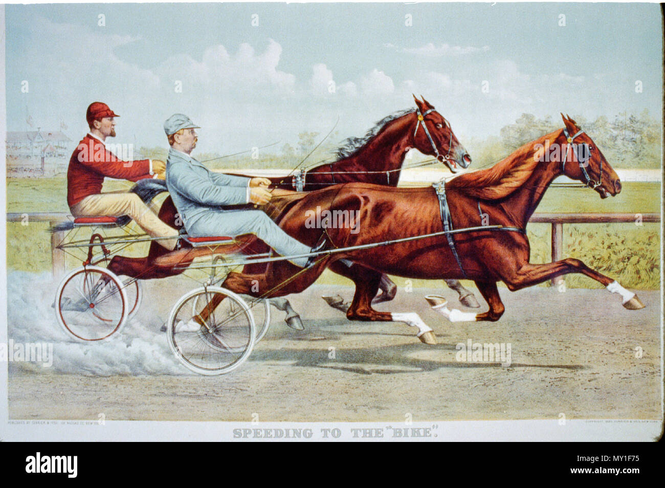 1800s harness race horses hi-res stock photography and images - Alamy