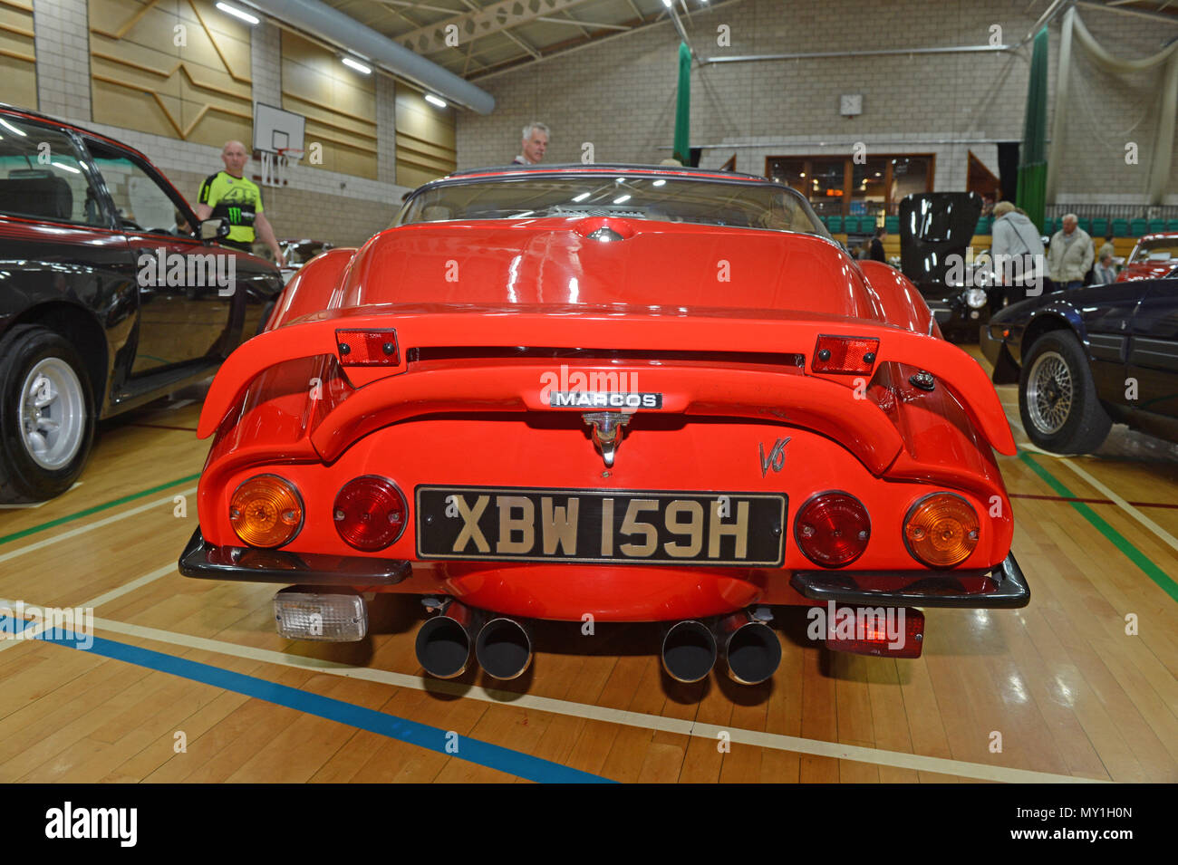 Marcos 3 Litre GT Red Classic Car At The Shetland Classic Car Show 2018 ...