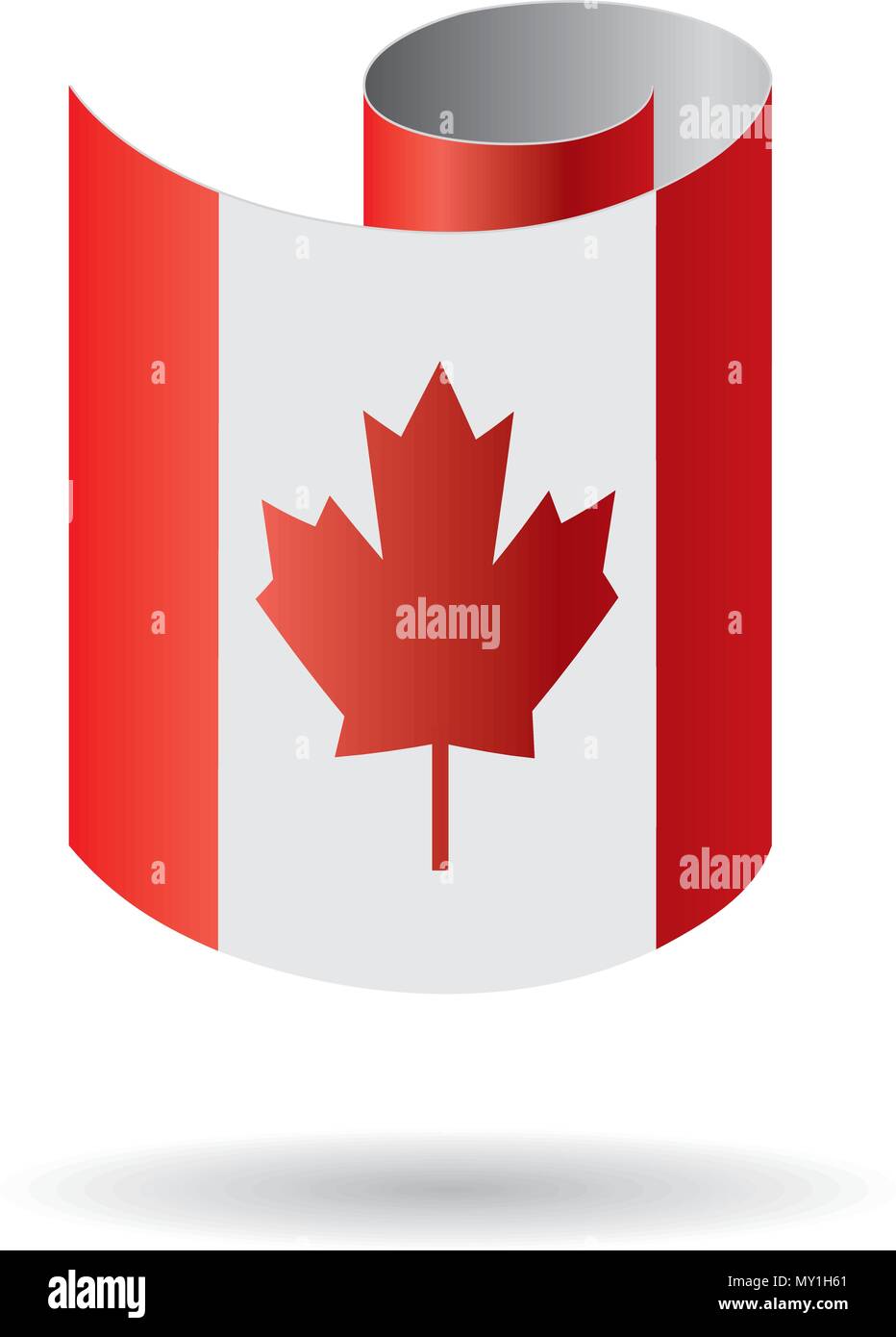 Canadian flag design concept Stock Vector