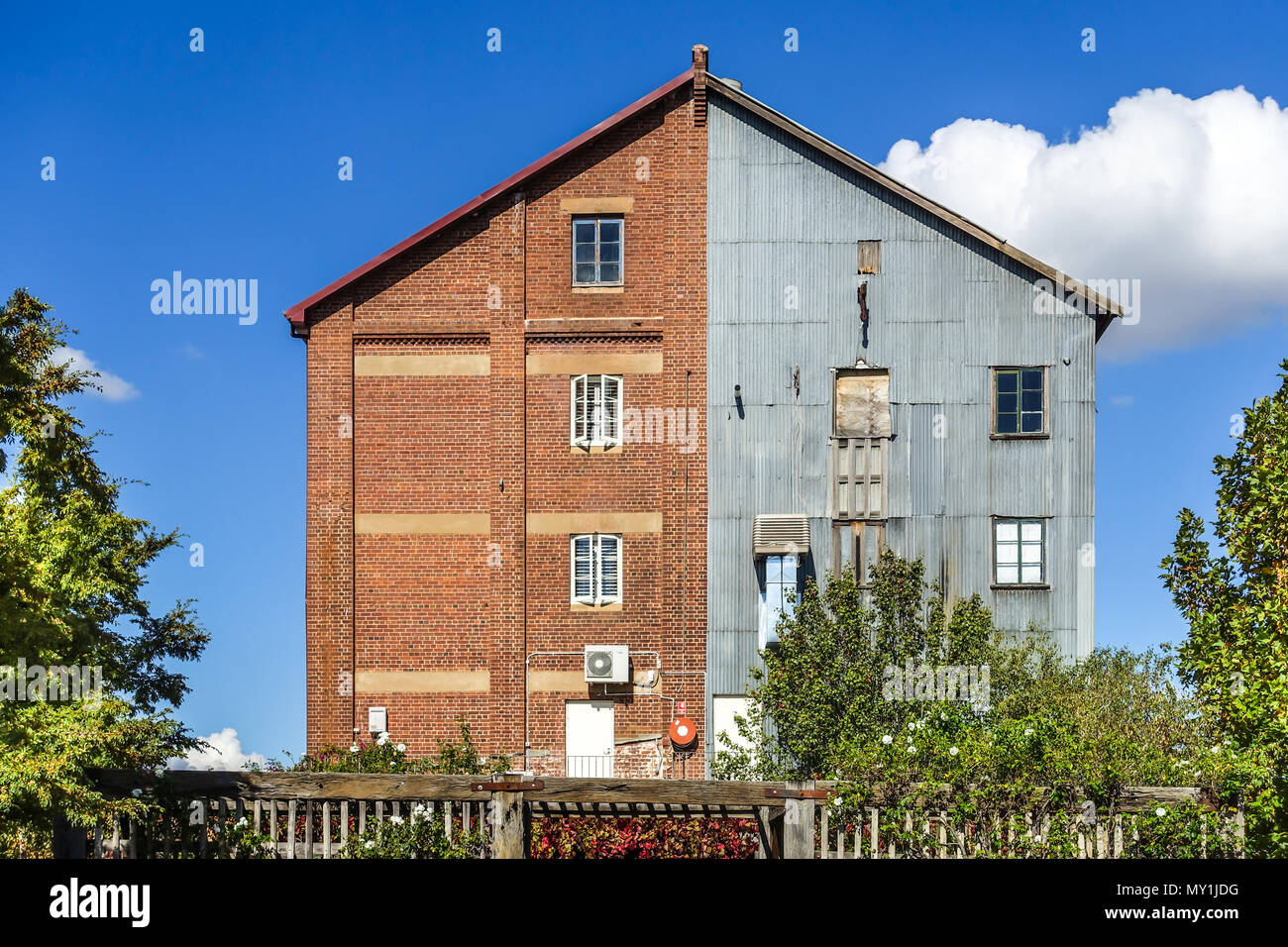 The building of Junee Licorice and Chocolate Factory - a historical landmark and popular tourist attraction in the rural town of Junee. NSW Australia Stock Photo