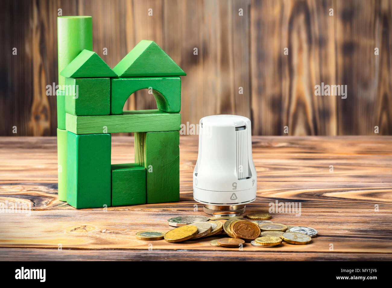 Saving energy green house hi-res stock photography and images - Alamy