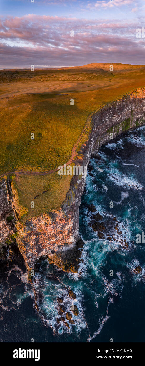 Latrabjarg cliffs, West Fjords, Iceland Stock Photo