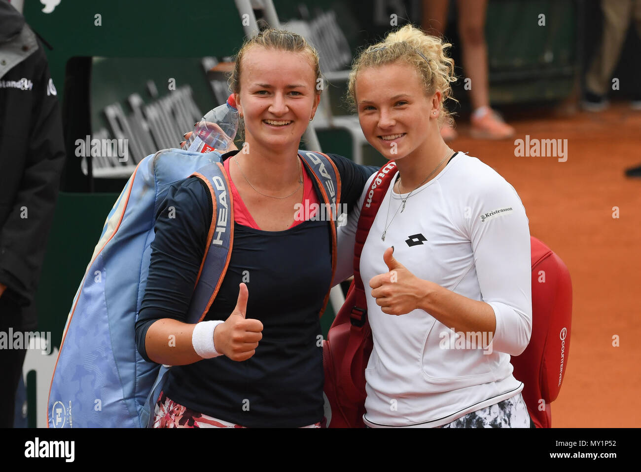 Barbora Krejcikova, Katerina Siniakova Stock Photo - Alamy