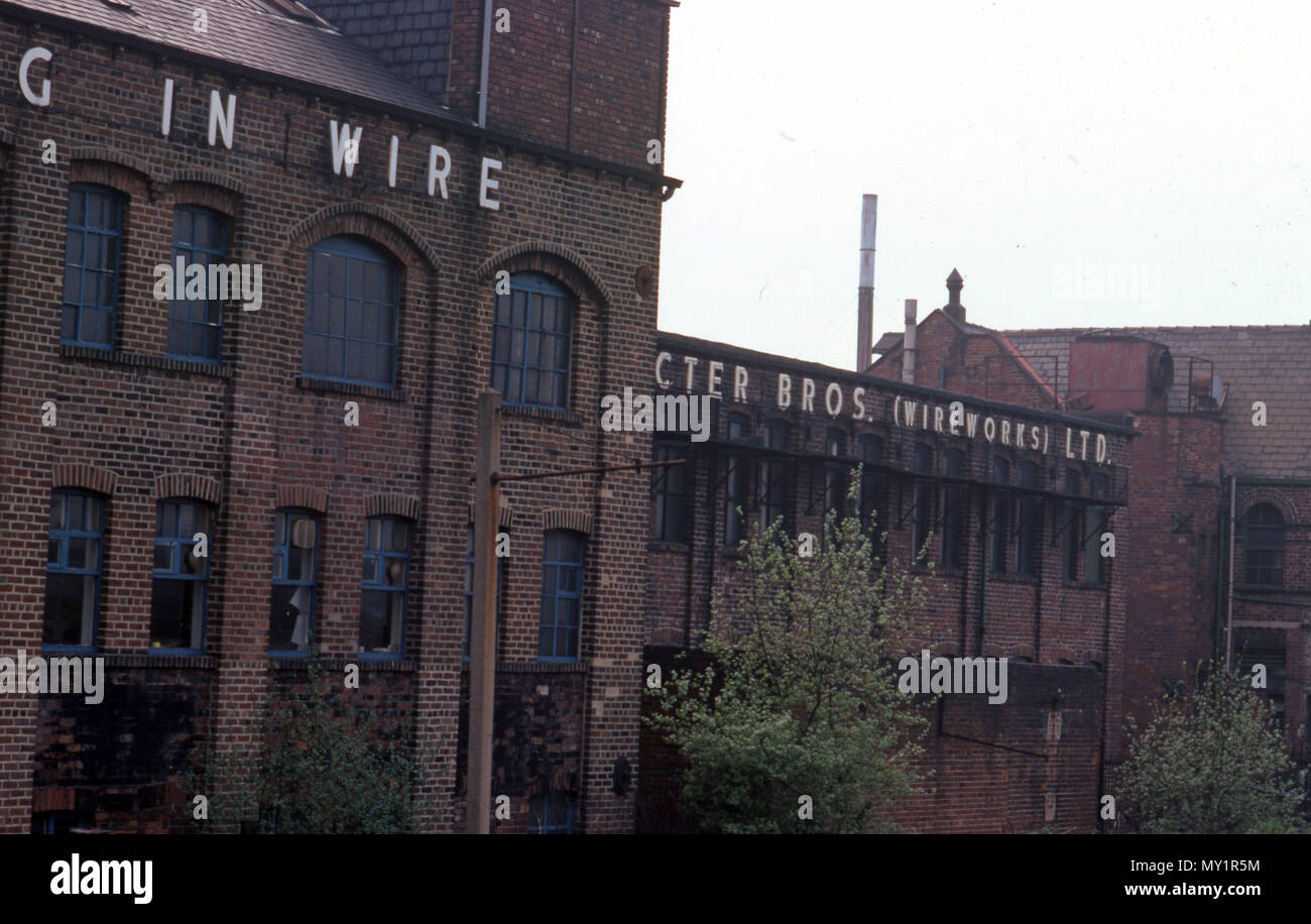 Closed down Factories in Sheffield in the early 1980's Stock Photo