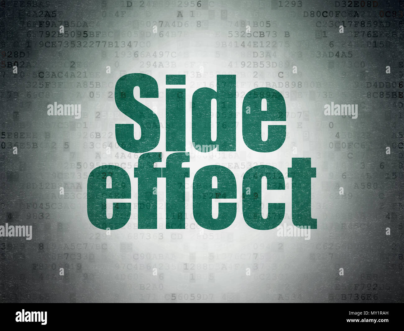 Healthcare concept: Side Effect on Digital Data Paper background Stock ...